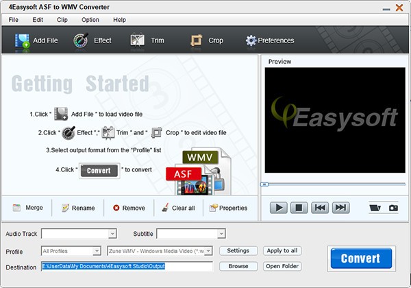 4Easysoft ASF to WMV Converter