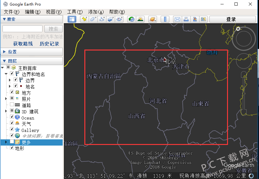 谷歌地球(google earth)看街景方法